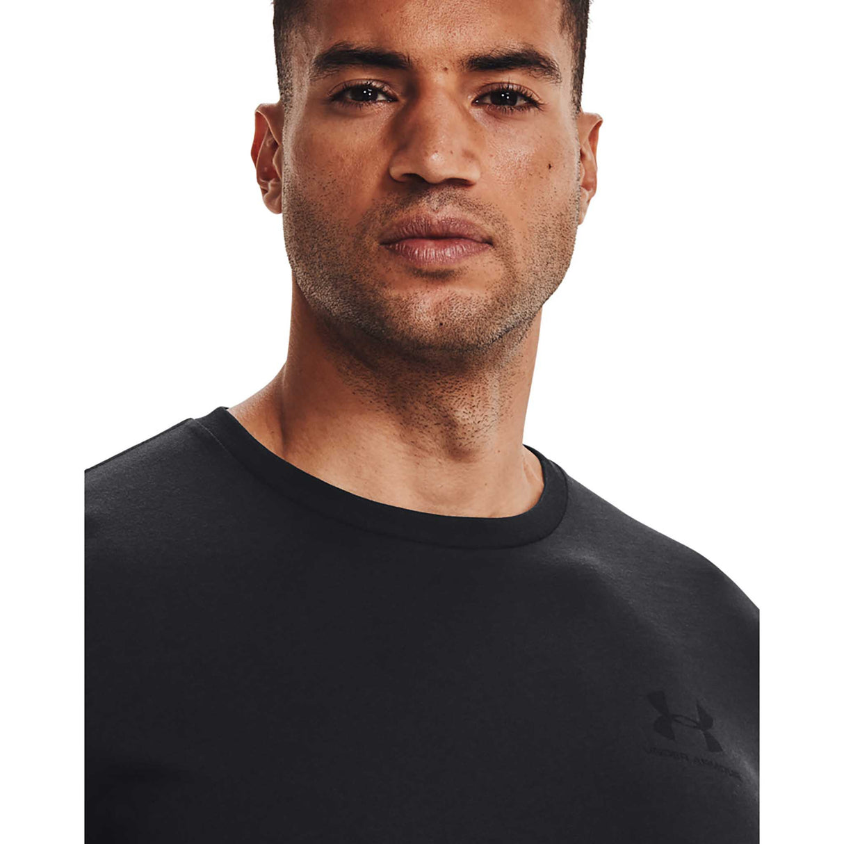 Under Armour Sportstyle t-shirt à manches courtes homme face details - noir