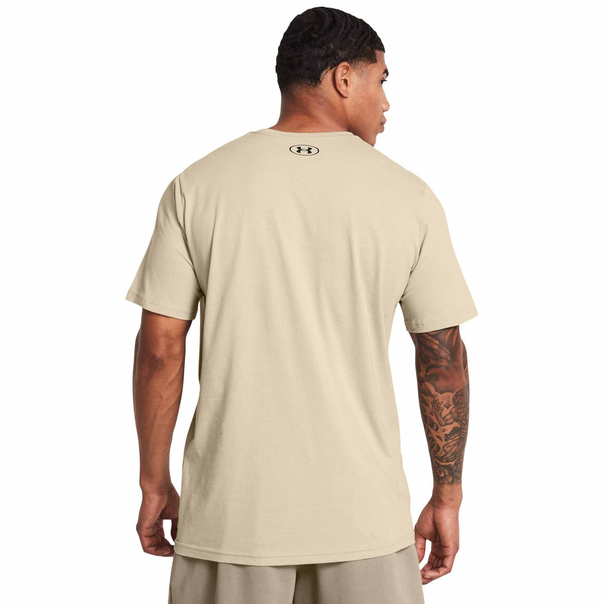 Under Armour Sportstyle t-shirt à manches courtes homme dos live -Khaki Base / Black