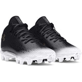Under Armour Spotlight Franchise 4.0 RM JR chaussures de football enfant paire - noir / blanc
