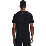 Under Armour Streaker Run t-shirt de course à pied à manches courte homme dos- noir / refléchissant