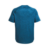 UA Tech 2.0 t-shirt à manches courtes hommes dos- bleu varsity / noir