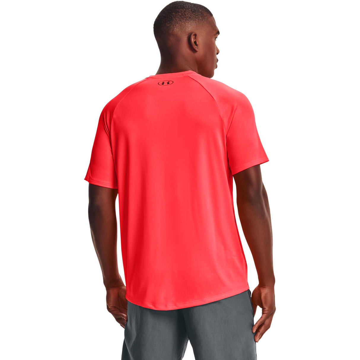 UA Tech 2.0 t-shirt à manches courtes hommes dos - beta / pomegrenade