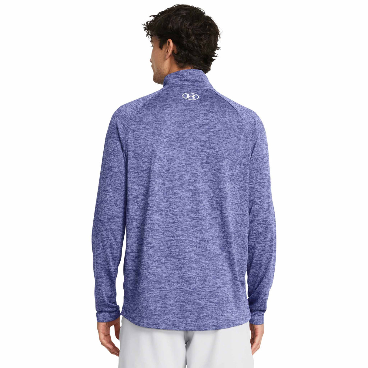 UA Tech 2.0 Half Zip chandail de course à pied pour homme - Starlight / White