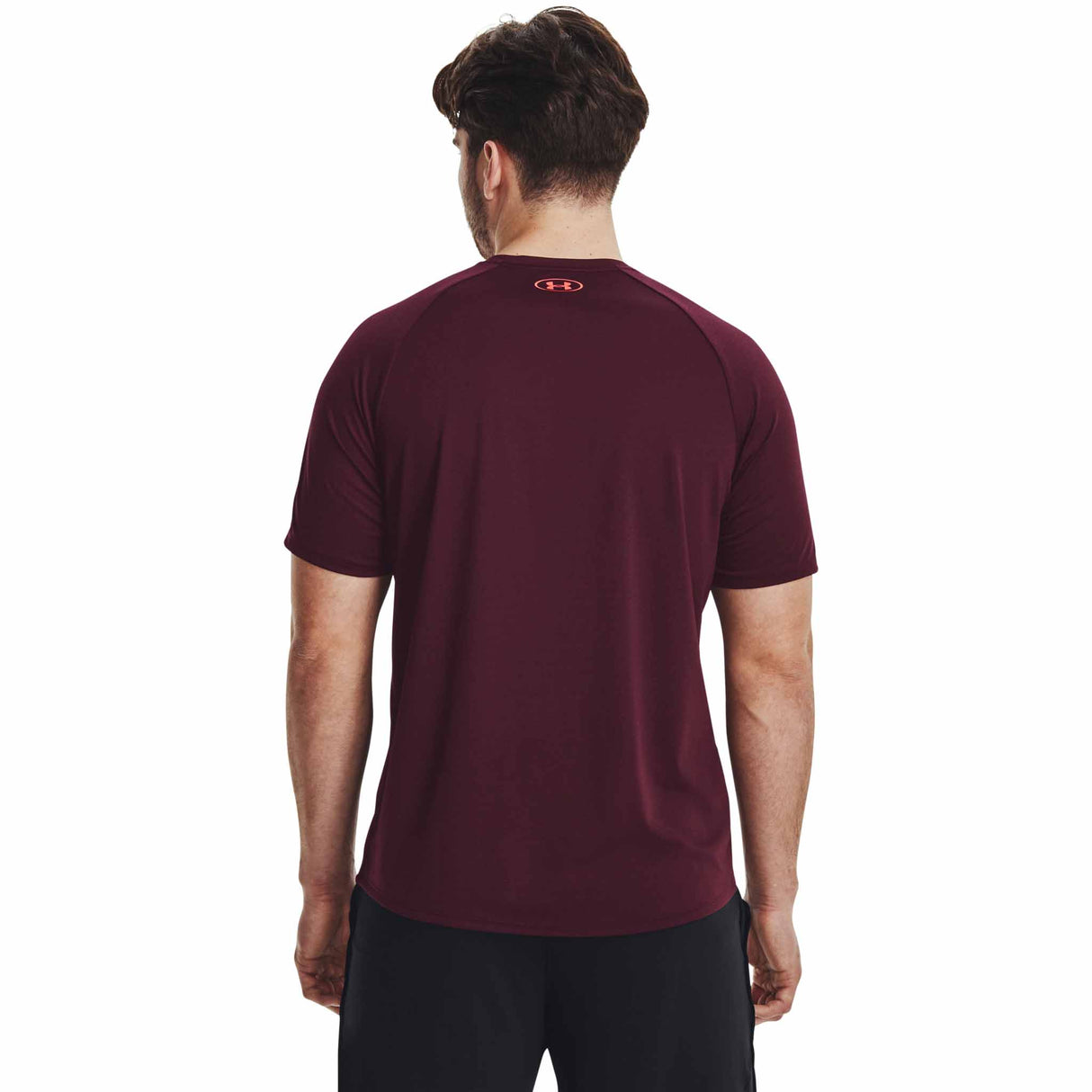 Under Armour Tech 2.0 Novelty haut à manches courtes pour hommes - Dark Maroon / Beta