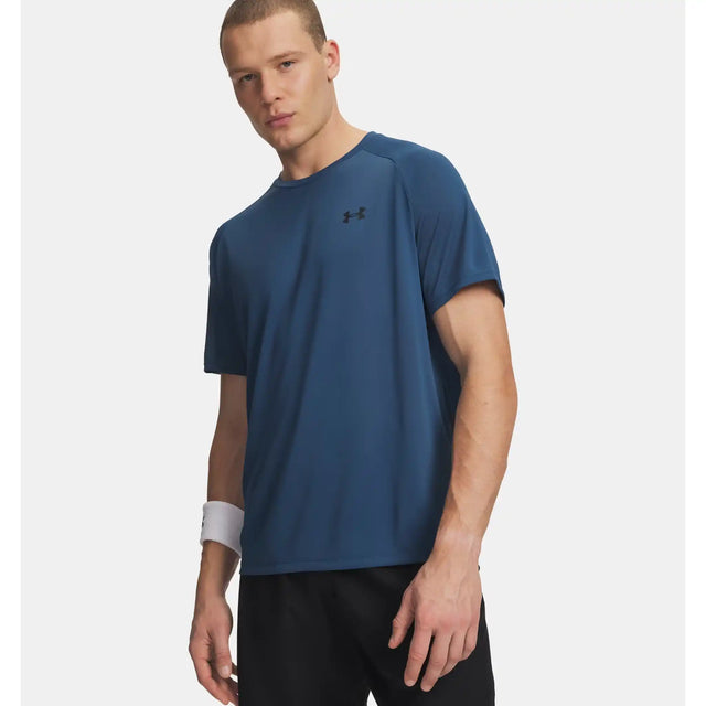 Under Armour UA Tech 2.0 haut à manches courtes pour hommes - Wham Blue / Black