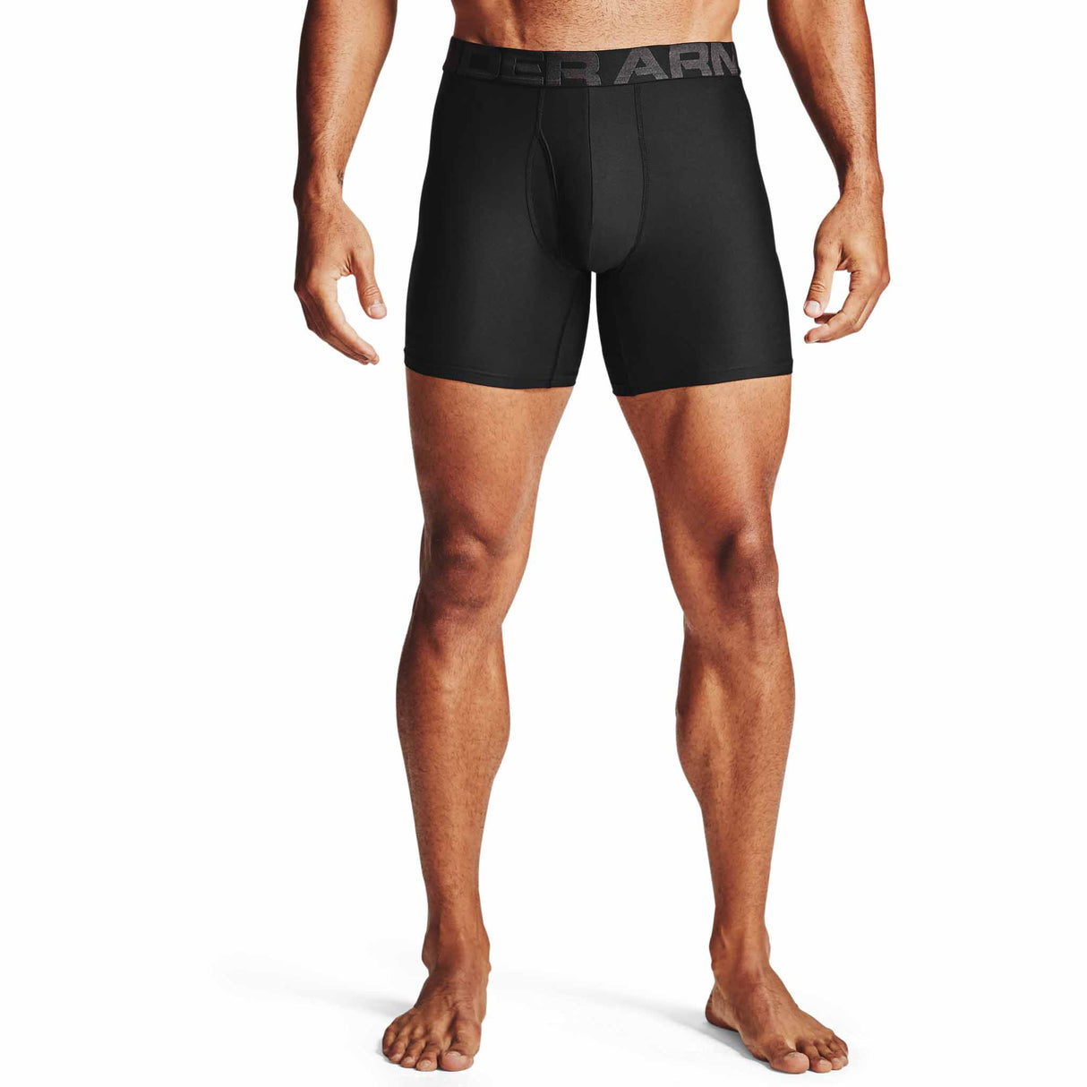 Under Armour Tech 6 Inch Boxer pour homme - paquet de 2 - Noir