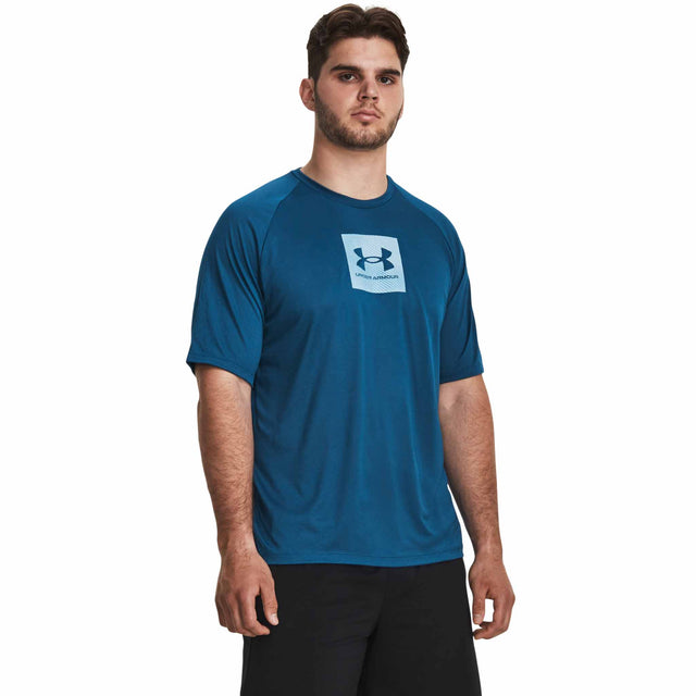 Under Armour Tech Print Fill T-Shirt pour homme - Varsity Blue / White