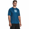 Under Armour Tech Print Fill T-Shirt pour homme - Varsity Blue / White