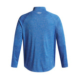 Under Armour Tech haut texturé à 1/2 zip  homme dos - Blue Atlantis