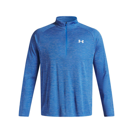 Under Armour Tech haut texturé à 1/2 zip  homme - Blue Atlantis