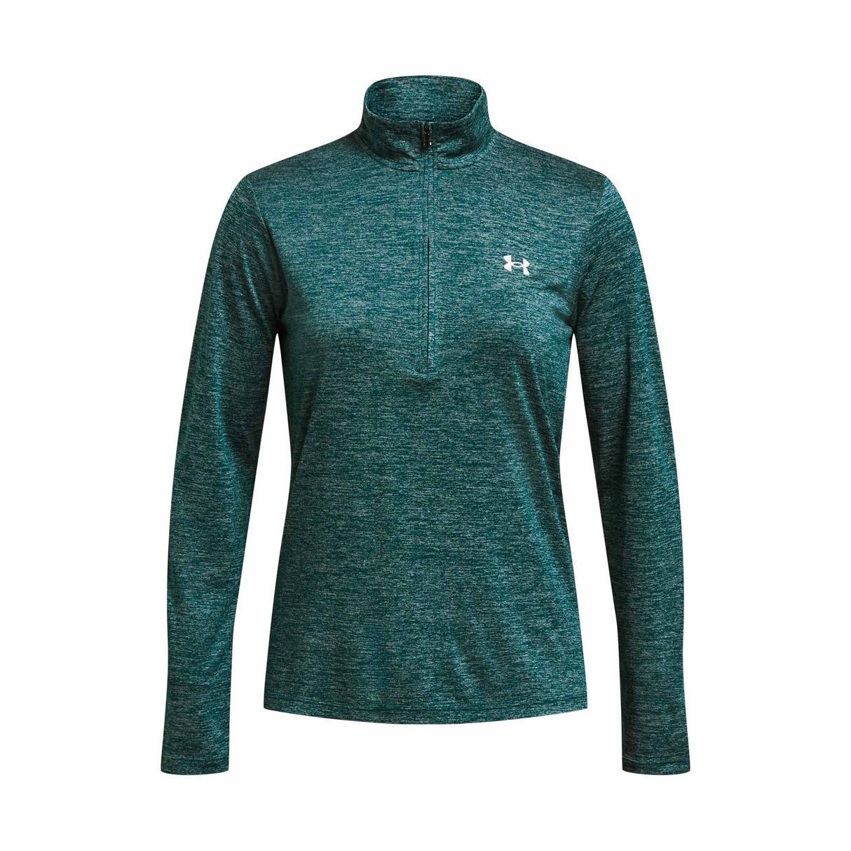 Under Armour Tech Half Zip Twist chandail de course manches longues femme - Hydro Teal / White