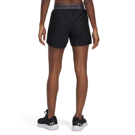 Under Armour Tech Match shorts 5 pouces femme dos - Noir / Castlerock