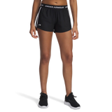 Under Armour Tech Play Up short 8 cm femme - Noir / Blanc