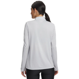 Under Armour Tech Half Zip Twist chandail de course à pied pour femme - Halo Grey / White
