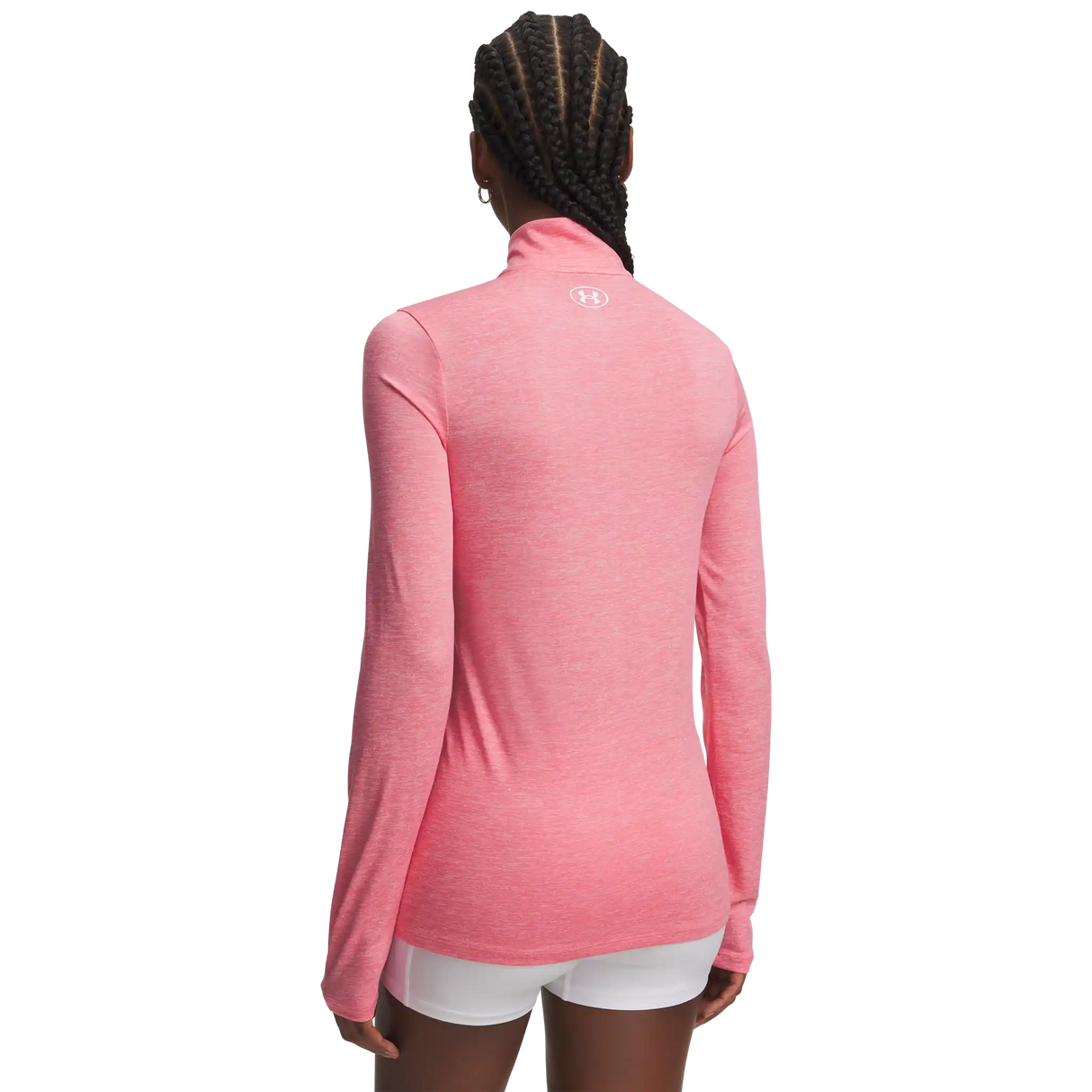 Under Armour Tech Half Zip Twist chandail de course à pied pour femme - Bittersweet Pink / White