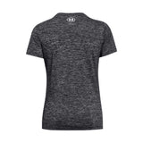 Under Armour Tech Twist T-shirt à manches courtes femme dos - Noir / Blanc