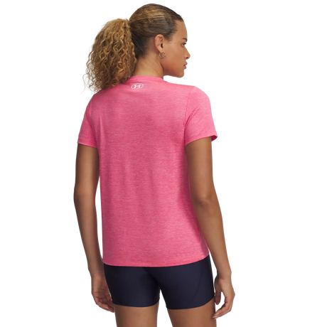 Under Armour Tech Twist T-shirt à manches courtes pour femme - Super Pink / White