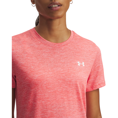Under Armour Tech Twist T-shirt à manches courtes pour femme - Venom Red / White
