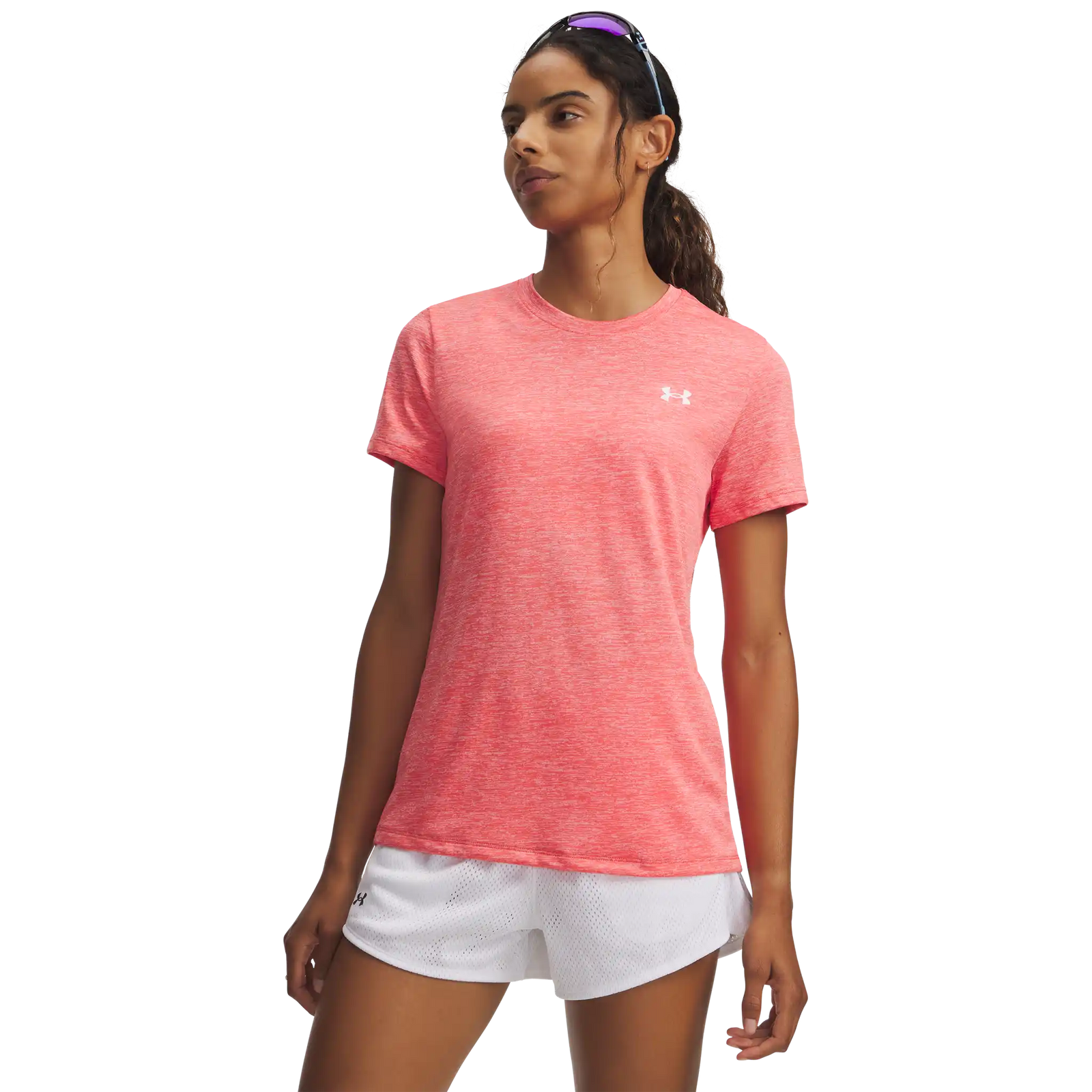 Under Armour Tech Twist T-shirt à manches courtes pour femme - Venom Red / White