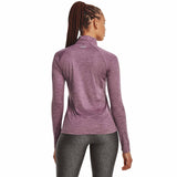 Under Armour Tech Twist Half Zip chandail de course à pied pour femme - Misty Purple / Fresh Orchid