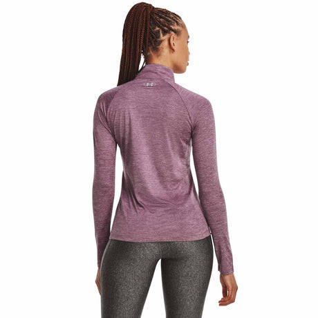 Under Armour Tech Twist Half Zip chandail de course à pied pour femme - Misty Purple / Fresh Orchid