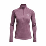 Under Armour Tech Twist Half Zip chandail de course à pied pour femme - Misty Purple / Fresh Orchid