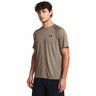 Under Armour Tech T-shirt sport homme face live - Taupe Dusk / Black