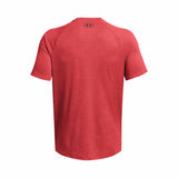 Under Armour Tech T-shirt sport homme dos -Red Solstice / Black