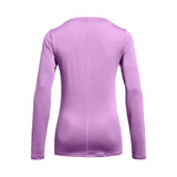 Under Armour HatGear haut manches longues femme dos-  Provence Purple / Purple Ace