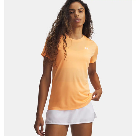 Under Armour Tech T-shirt à manches courtes pour femme - Orange Bloc / White