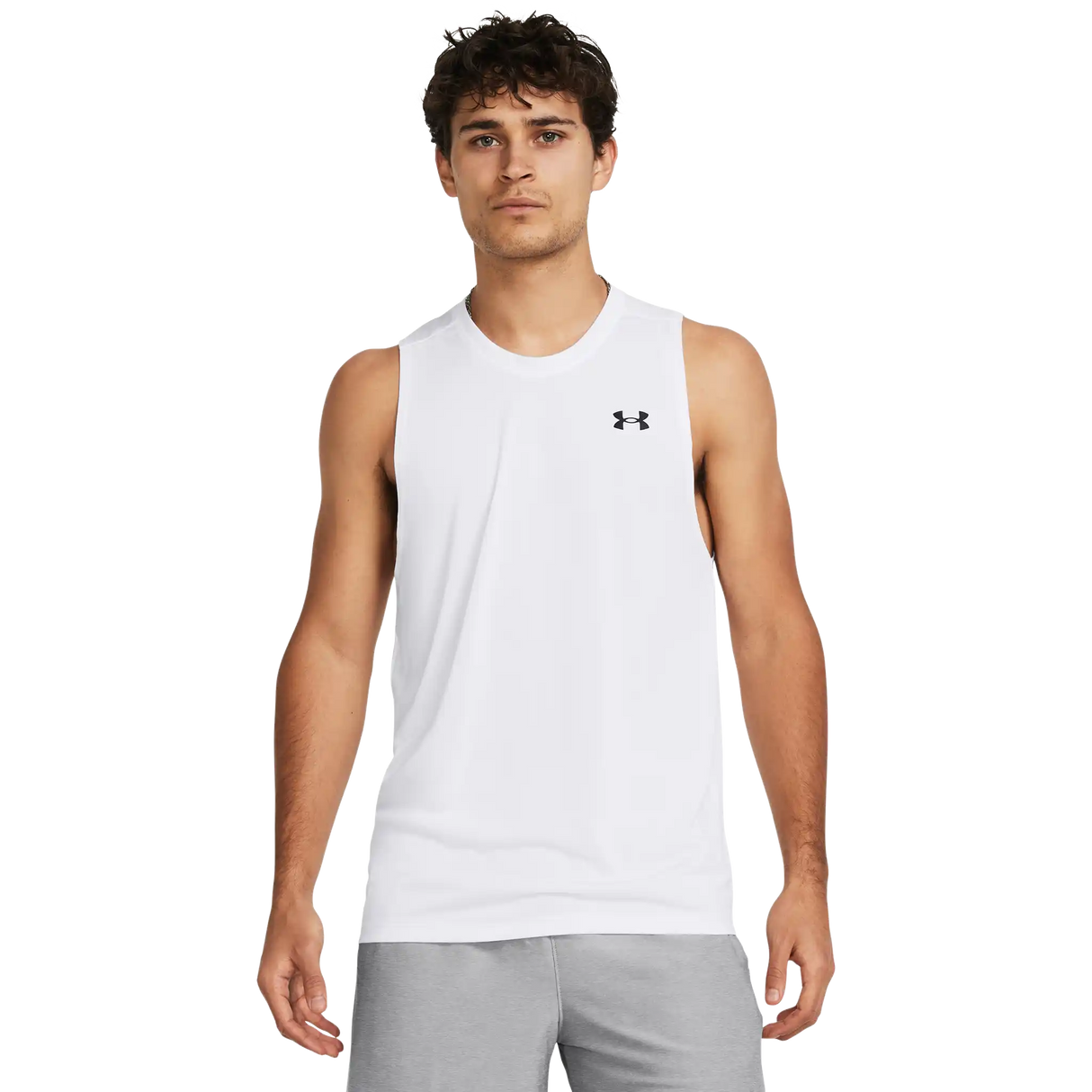 UA Tech camisole pour homme - Blanc / Noir