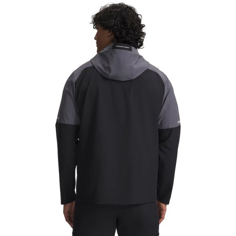 Under Armour Tech Utility Woven manteau pour homme - Black / Castlerock / Venom Red