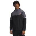 Under Armour Tech Utility Woven manteau pour homme - Black / Castlerock / Venom Red