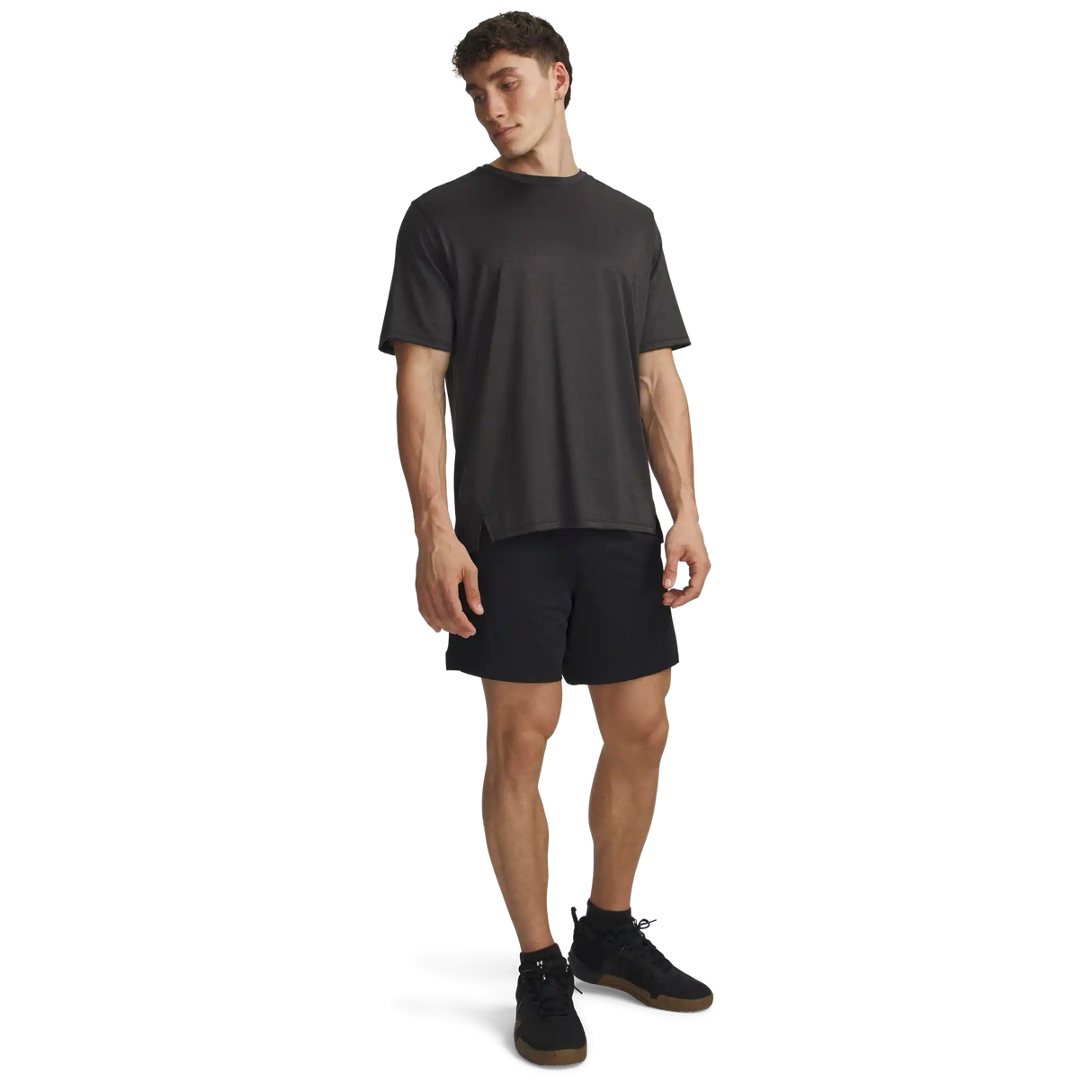 Under Armour Tech Vent short 7 pouces homme - Black / Black / Jet Grey