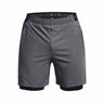 Under Armour Vanish Woven shorts 2-en-1 pour homme - Pitch Grey / Black