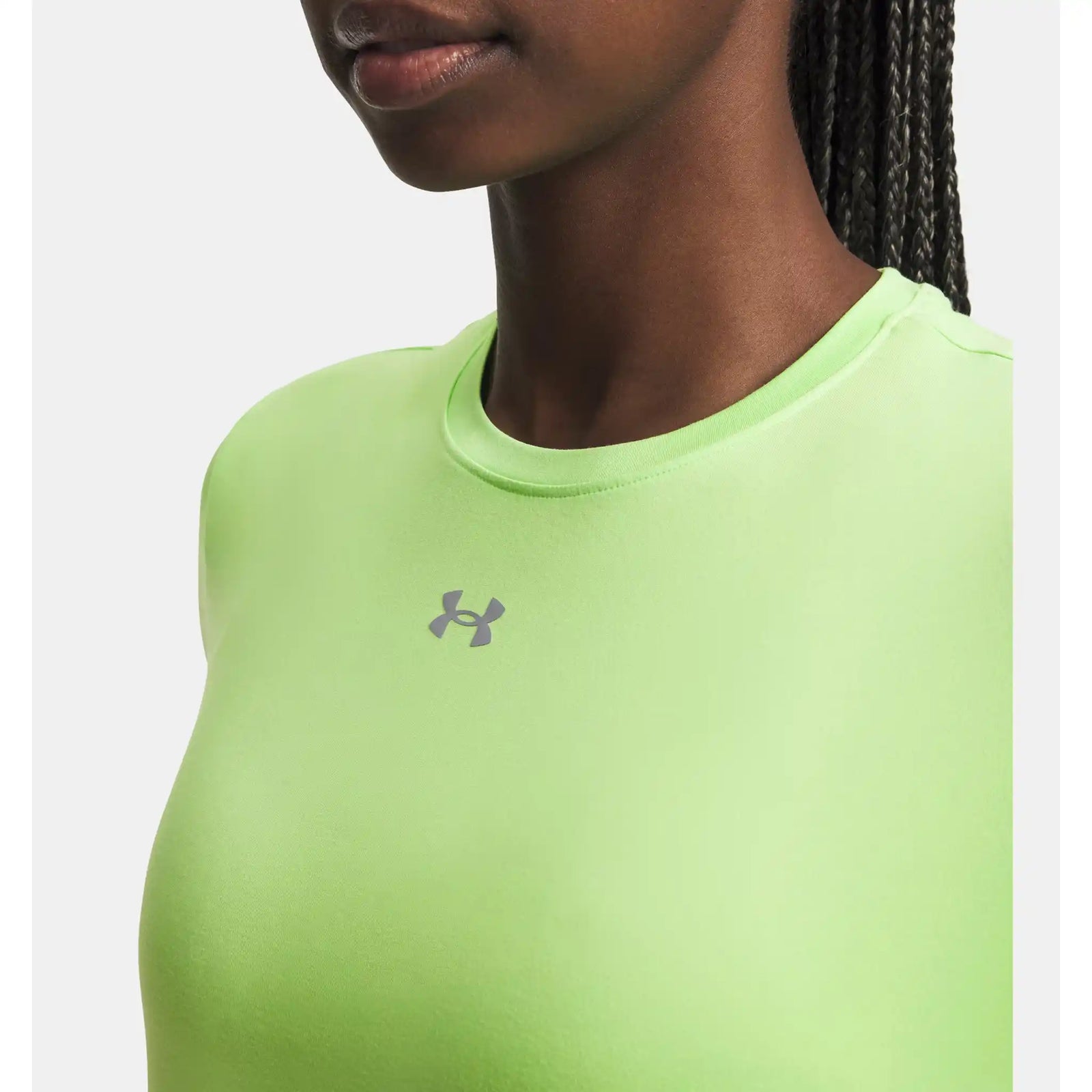 Under Armour Vanish T-shirt à manches courtes pour femme - Lumos Lime / Mod Grey