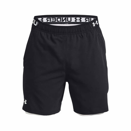 UA Vanish Woven shorts 2-en-1 pour homme - Noir / Blanc