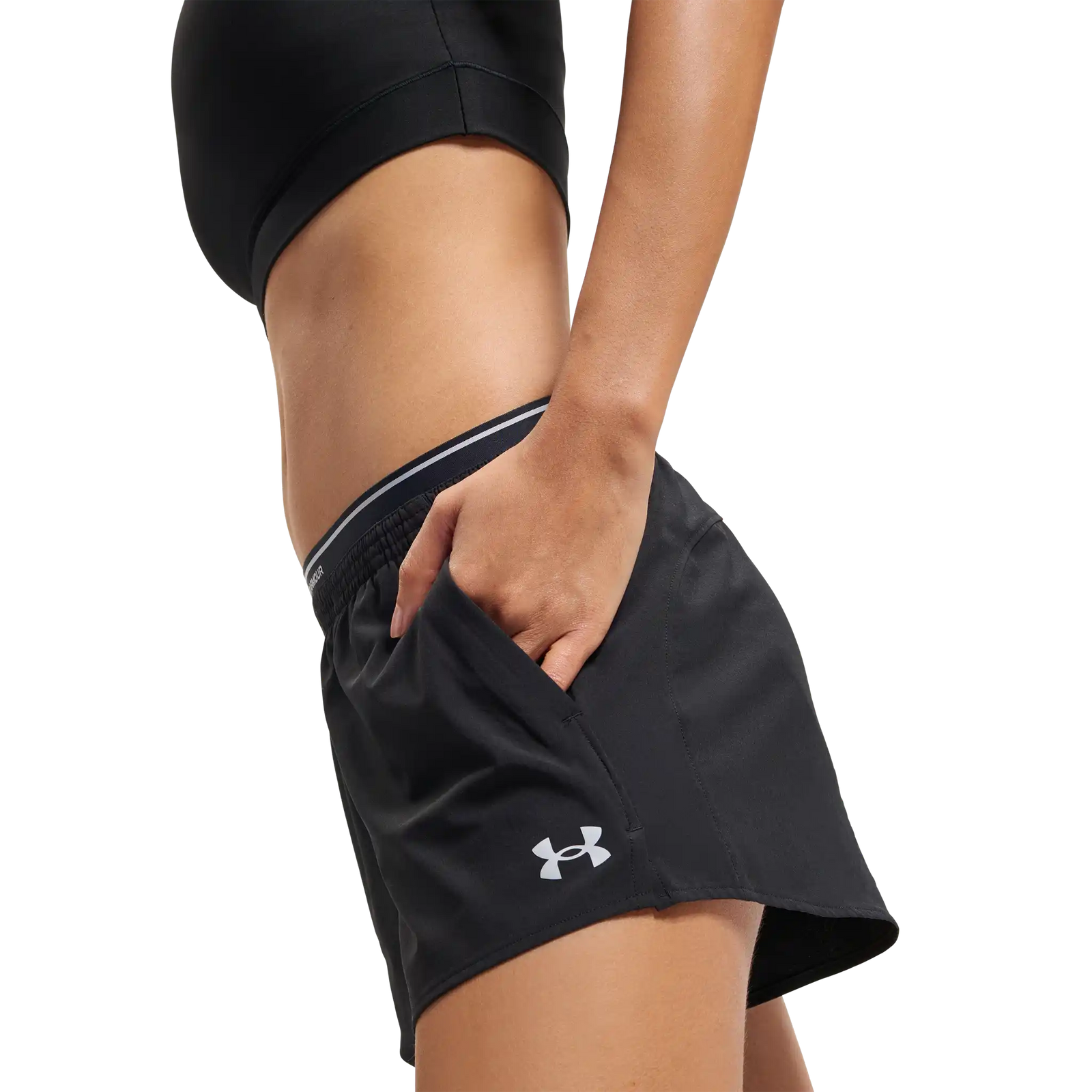 Under Armour Vanish Woven short 3 pouces - Ultimate Black / Mod Grey