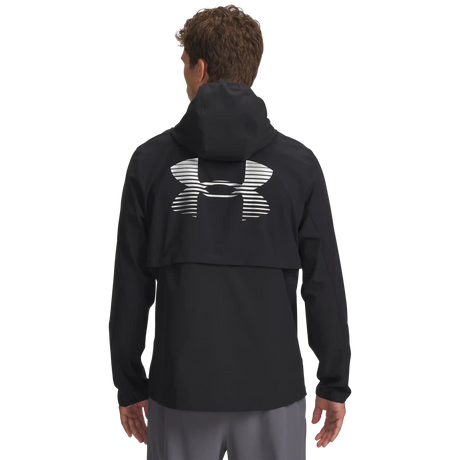 Under Armour Velociti Pro Storm manteau pour homme - Noir / Noir / Réfléchissant