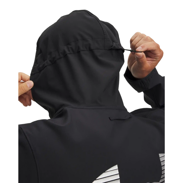 Under Armour Velociti Pro Storm manteau pour homme - Noir / Noir / Réfléchissant