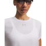 Under Armour Velociti T-shirt à manches courtes pour femme - Blanc / Réfléchissant