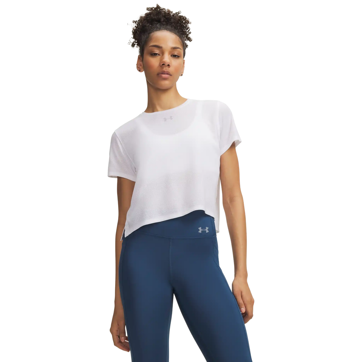 Under Armour Velociti T-shirt à manches courtes pour femme - Blanc / Réfléchissant