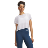 Under Armour Velociti T-shirt à manches courtes pour femme - Blanc / Réfléchissant