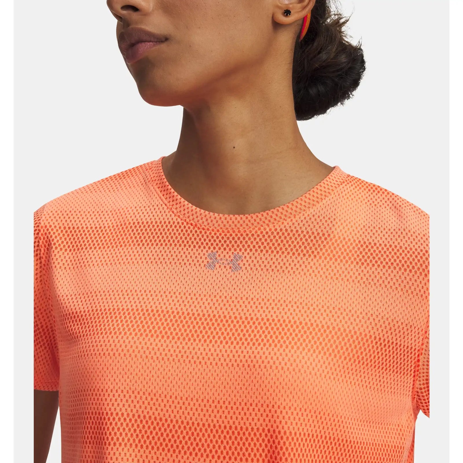 Under Armour Velociti T-shirt à manches courtes pour femme - Electric Tangerine / Reflective