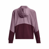UA Woven FZ manteau de course à pied femme - Misty Purple / Dark Maroon