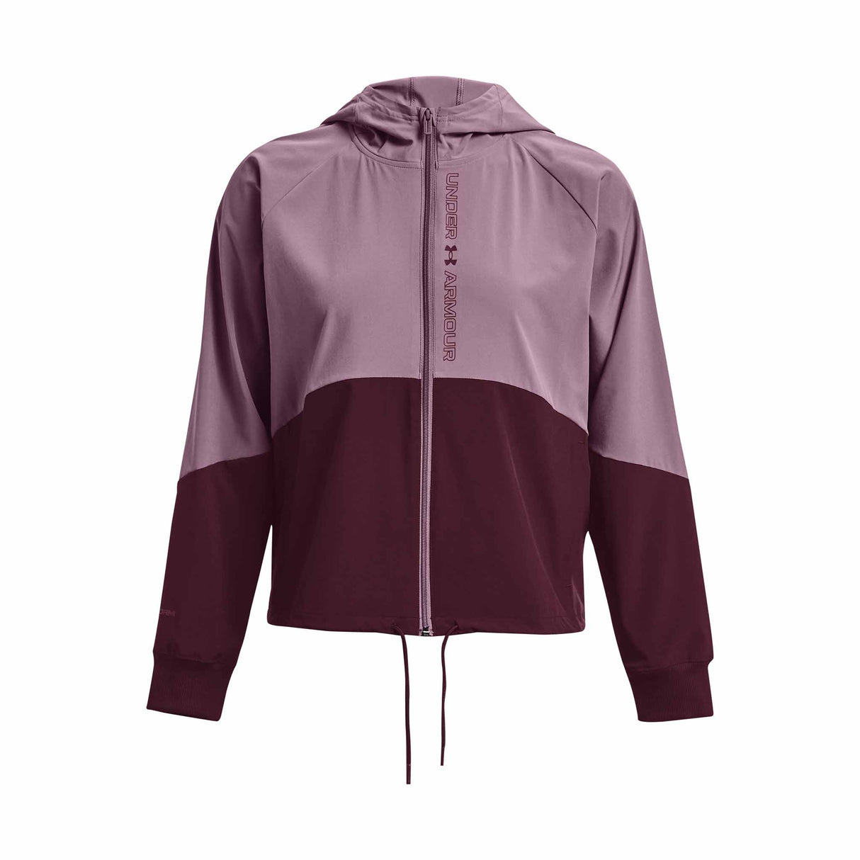 UA Woven FZ manteau de course à pied femme - Misty Purple / Dark Maroon