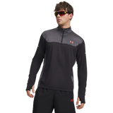 Under Armour Tech Utility 1/4 Zip chandail pour homme - Black / Venom Red