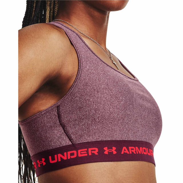 Under Armour UA Armour® Mid Crossback Heather – Soutien-gorge sport croisé dans le dos