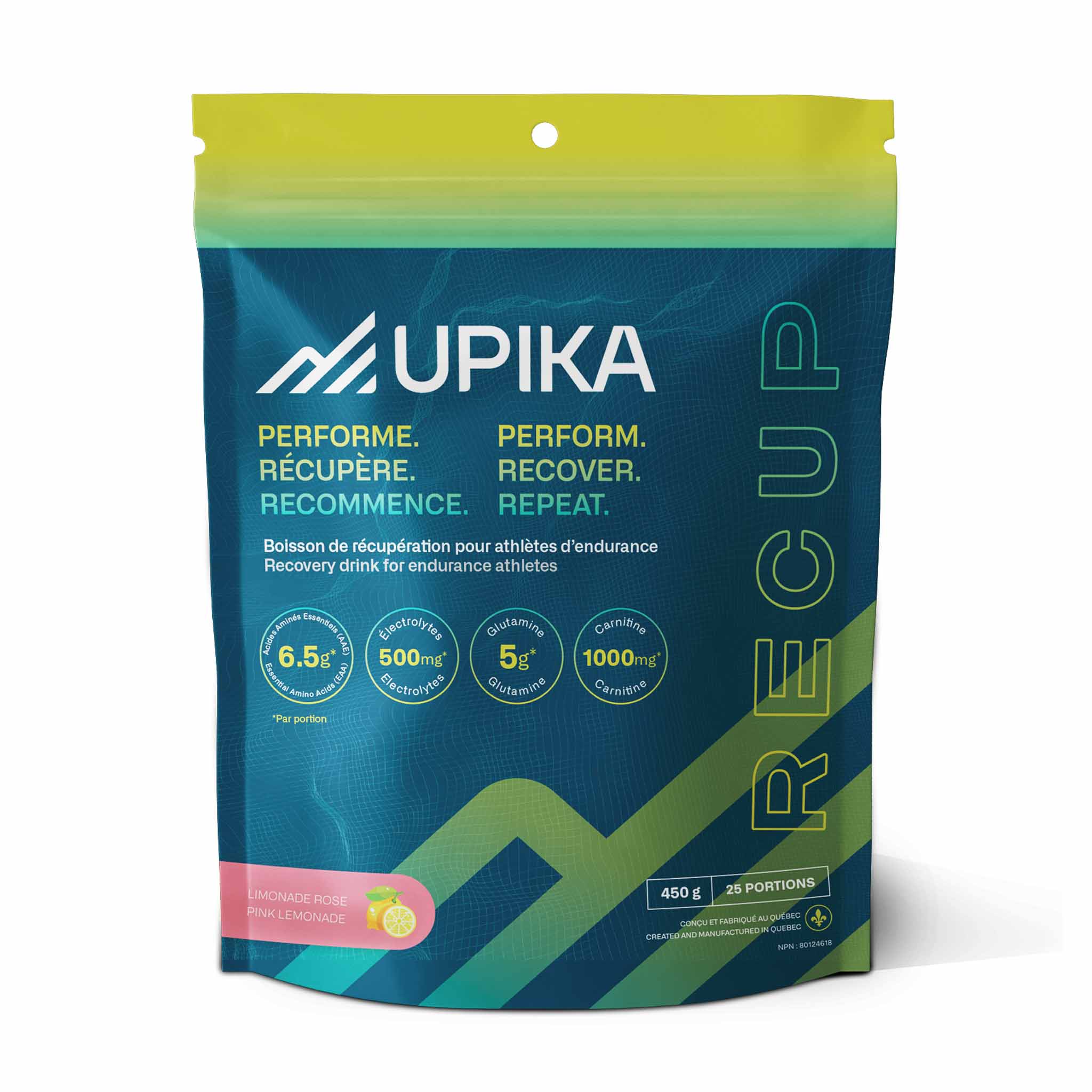 Upika Recup recovery drink for athletes - 25 servings - Soccer Sport ...