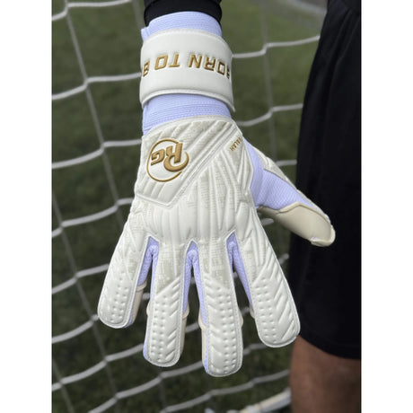 RG Valah 26-27 goalkeeper gloves, white and gold - view 2